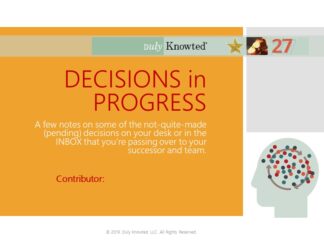 DECISIONSinProgress
