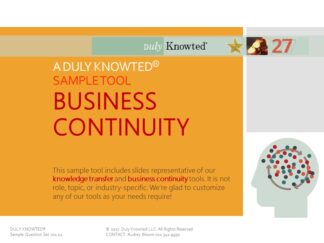 DK BusContinuity SAMPLE COVER